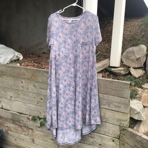 Lularoe (Carly dress) floral and chevron